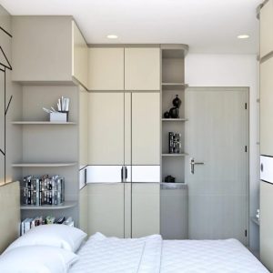 Giường Tủ Gỗ Công Nghiệp MDF Cao Cấp - TD04