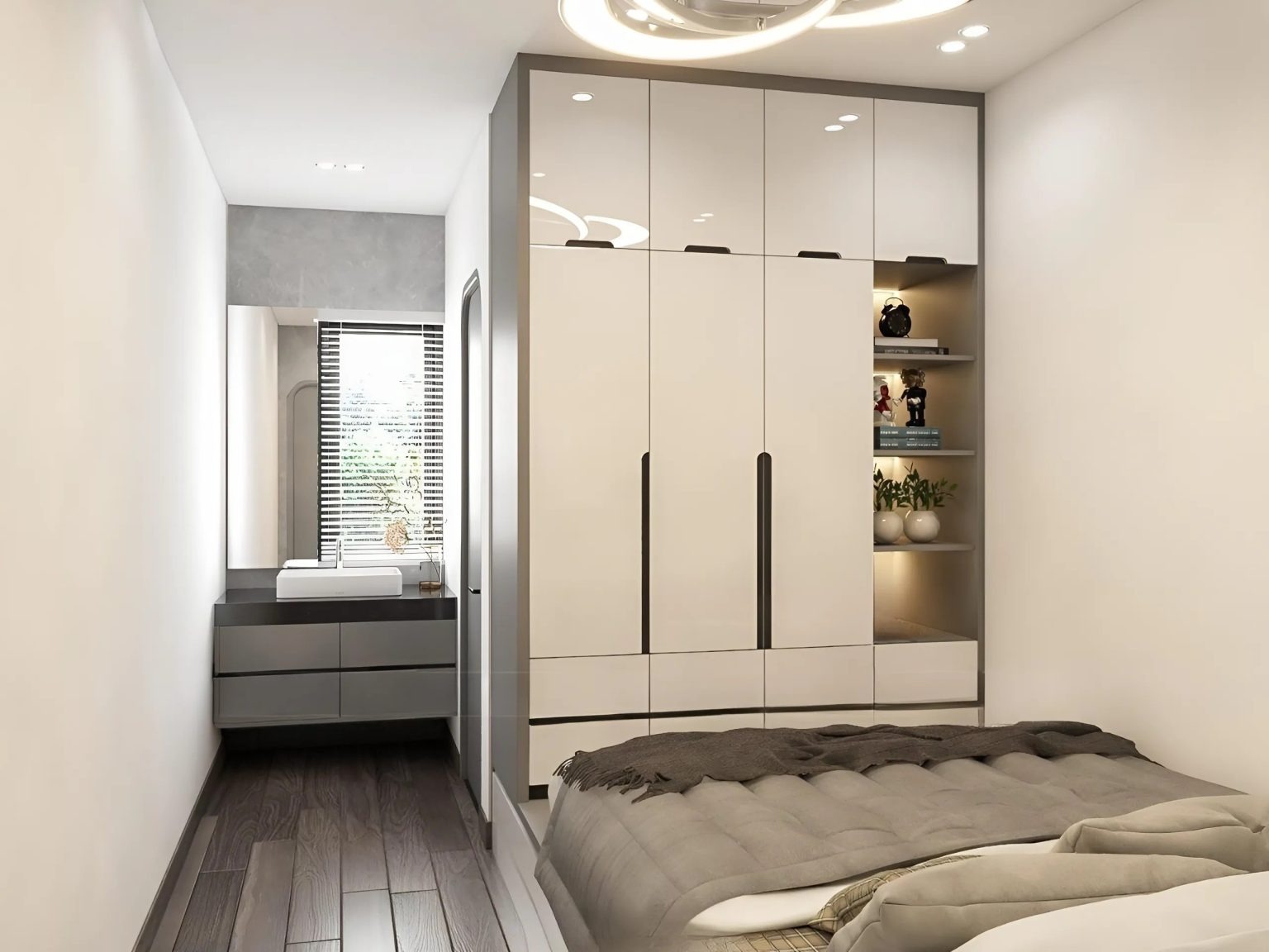 Giường Tủ Gỗ Công Nghiệp MDF Cao Cấp - TD07 1 Giường Tủ Gỗ Công Nghiệp MDF Cao Cấp - TD07