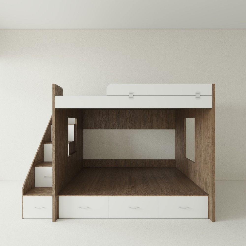 Giường Tầng Gỗ MDF Kèm Ngăn Kéo GTTD02 1 Giường Tầng Gỗ MDF Kèm Ngăn Kéo GTTD02
