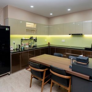 Tủ bếp Inox Cánh Kính CK04