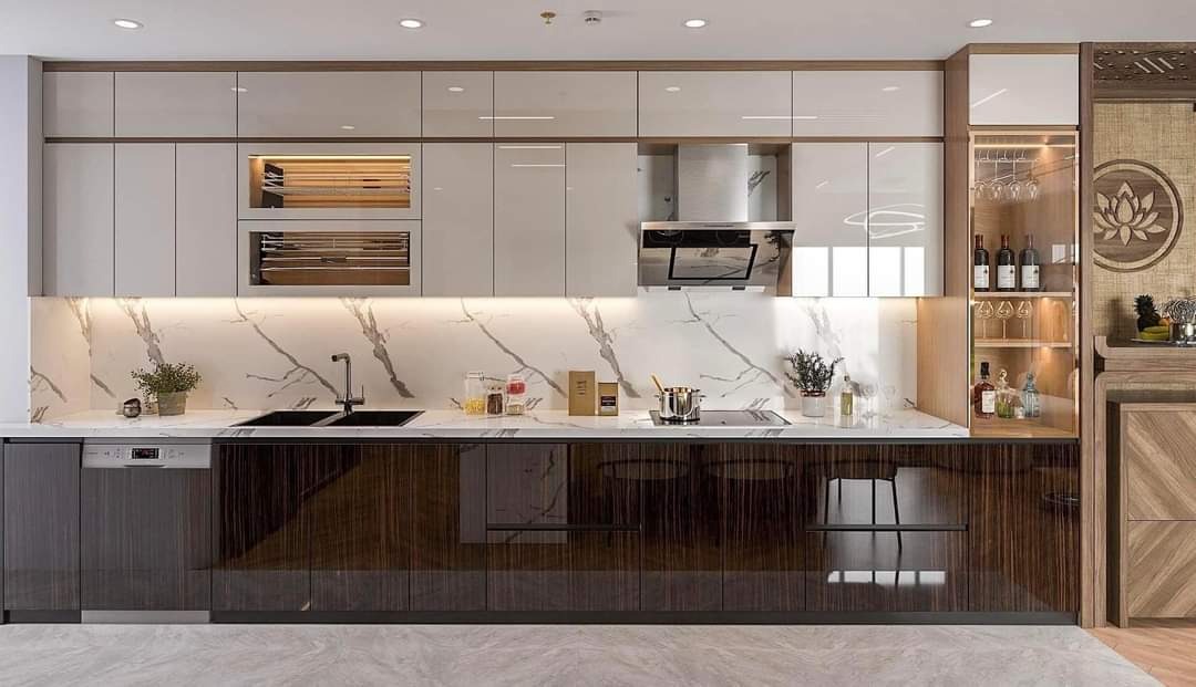 Tủ bếp Nhựa Picomat Cánh Acrylic CN17 1 Tủ bếp Nhựa Picomat Cánh Acrylic CN17