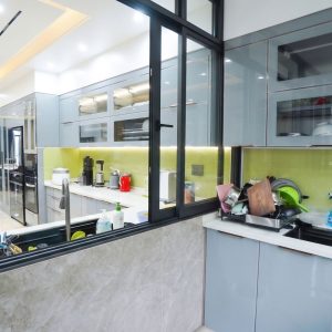 Tủ bếp Inox Cánh Kính CK01 10 ban giao tu bep 1604