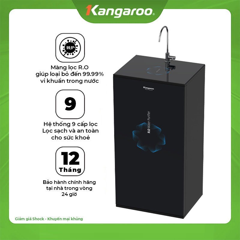 Máy lọc nước Kangaroo 9 cấp infinity KG109I 1 Máy lọc nước Kangaroo 9 cấp infinity KG109I