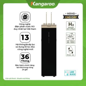 Máy lọc nước Kangaroo Sumire Hydrogen ion kiềm nóng lạnh KGHC13A3 model 2025