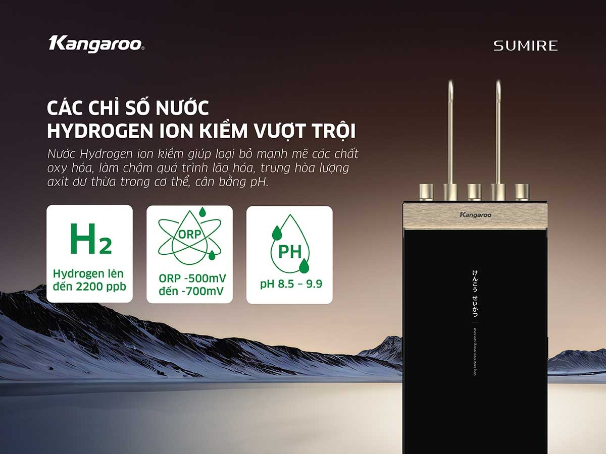 may loc nuoc kangaroo sumire hydrogen ion kiem nong lanh kghc13a3 5