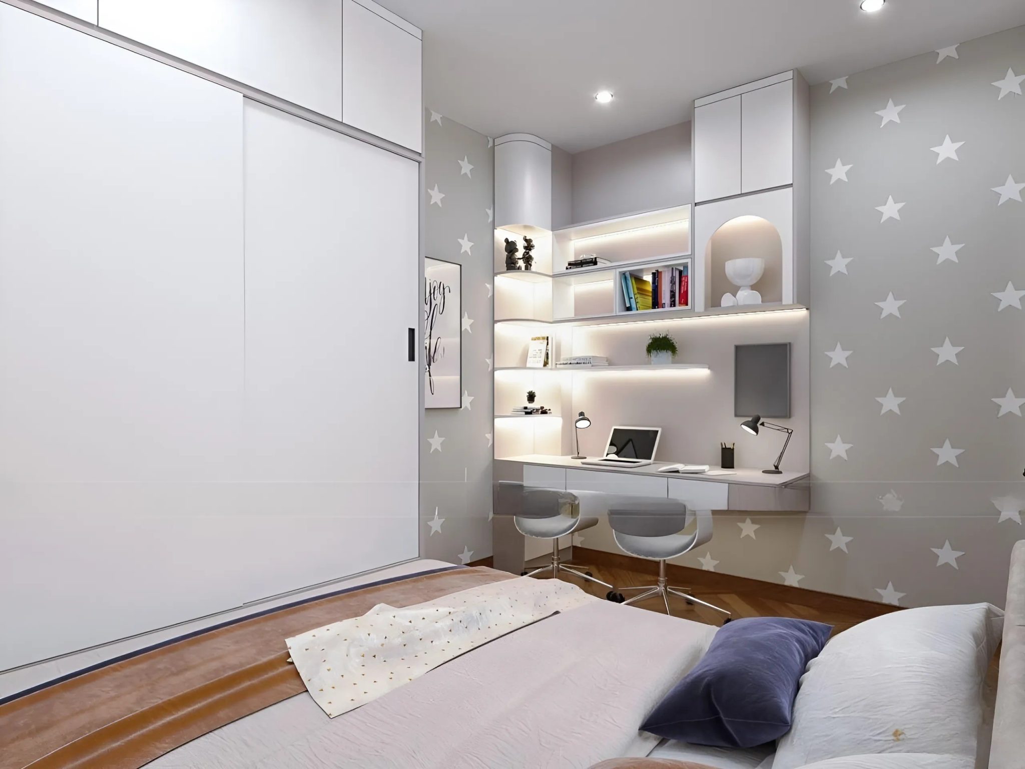 Phòng Ngủ Gỗ Công Nghiệp MDF Cao Cấp – TD08 3 Phòng Ngủ Gỗ Công Nghiệp MDF Cao Cấp – TD08 - Ảnh 3